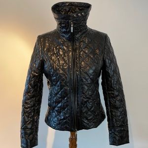 Quilted Faux Leather Jacket by Spanner